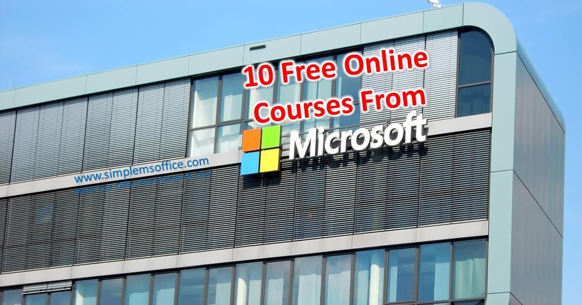 10-free-course-from-microsoft-simplemsoffice.com
